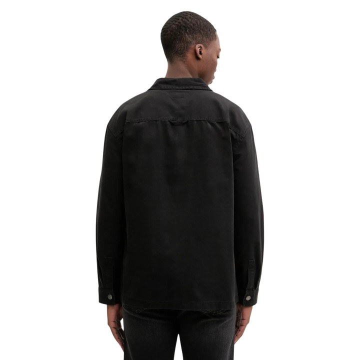 Camisa negra Tommy Hilfiger Jeans de hombre DM0DM20236 vista posterior