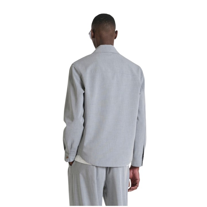 Antony Morato camisa de hombre gris claro vista posterior