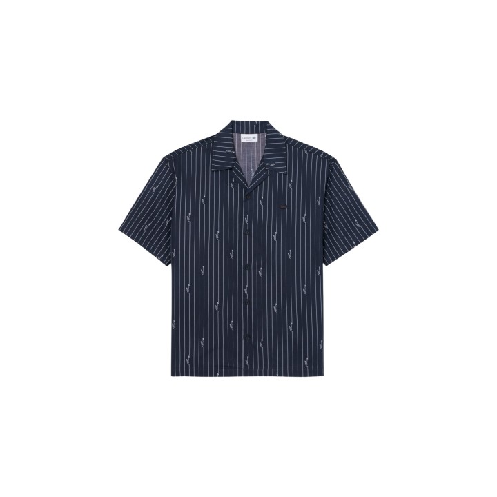 Lacoste CH2343 camisa negra de hombre vista frontal
