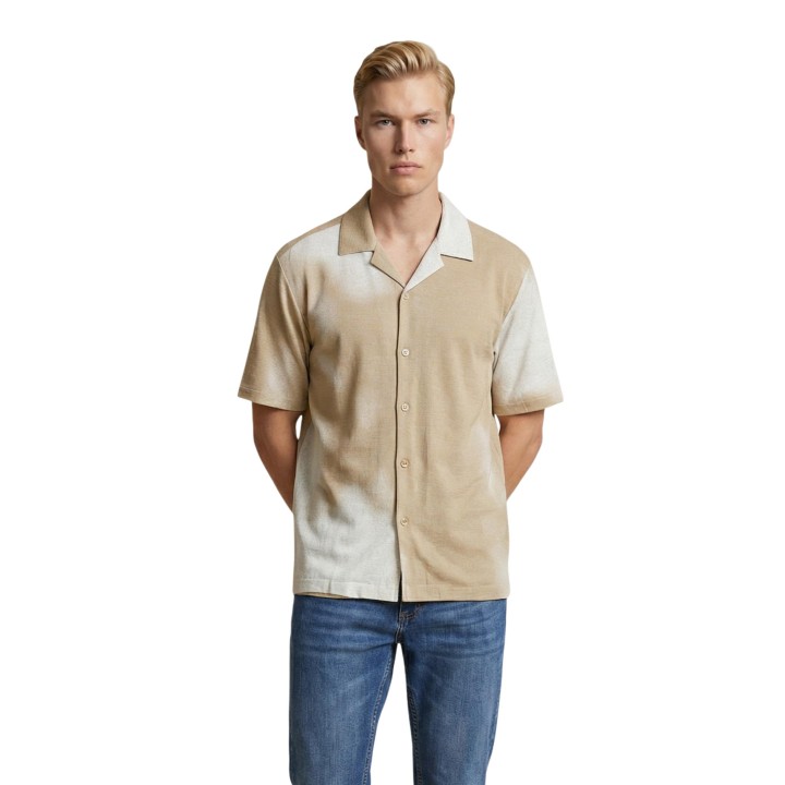 Only & Sons camisa de hombre beige 22037291 vista frontal