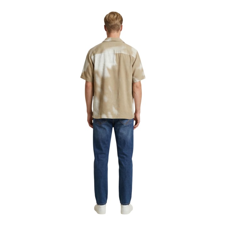 Only & Sons camisa de hombre beige 22037291 vista posterior completa