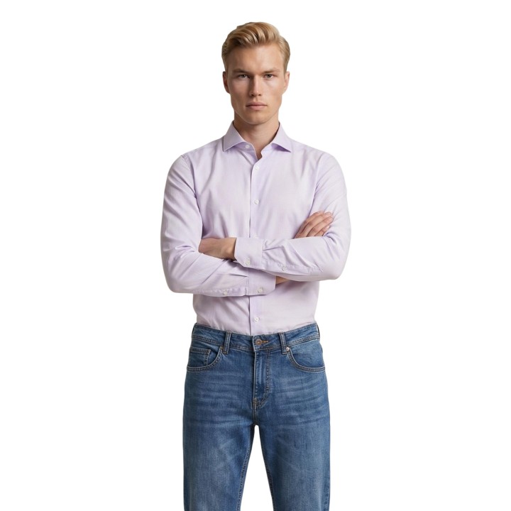 YOS camisa de hombre lila REGAL SC/265 vista frontal