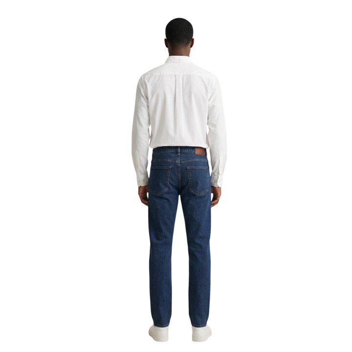 Gant camisa de hombre blanca de popelina Reg Classic Poplin Shirt vista posterior