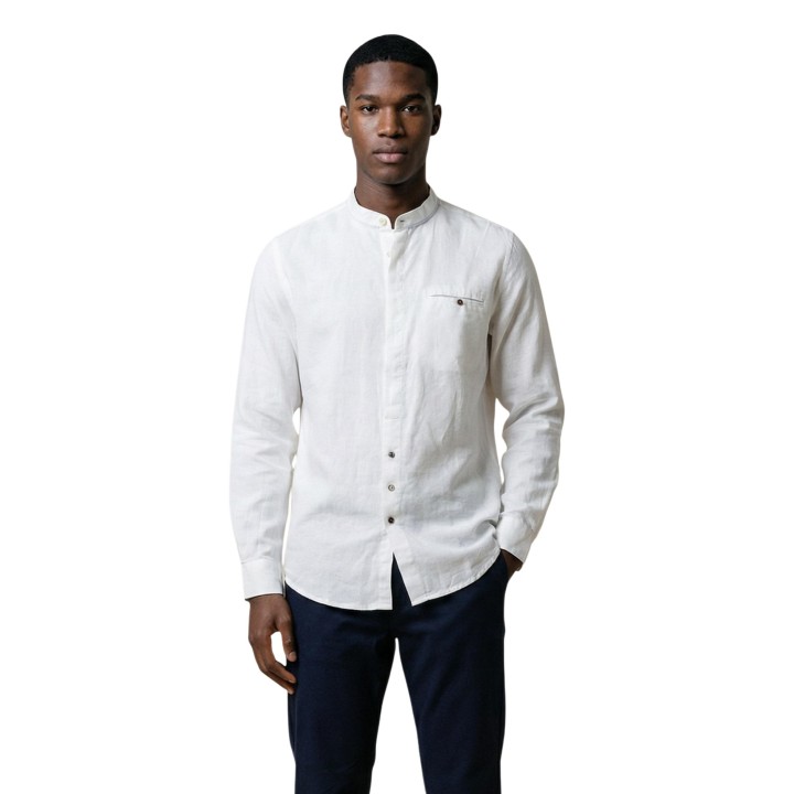 Camisa YOS blanca de hombre SLE6CM032536U vista frontal