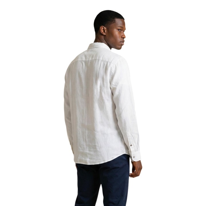 Camisa YOS blanca de hombre SLE6CM032536U vista posterior