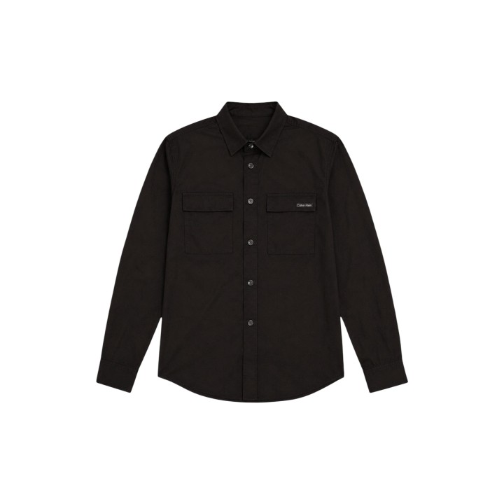 Camisa negra de hombre Calvin Klein Jeans LV04RG117G vista frontal