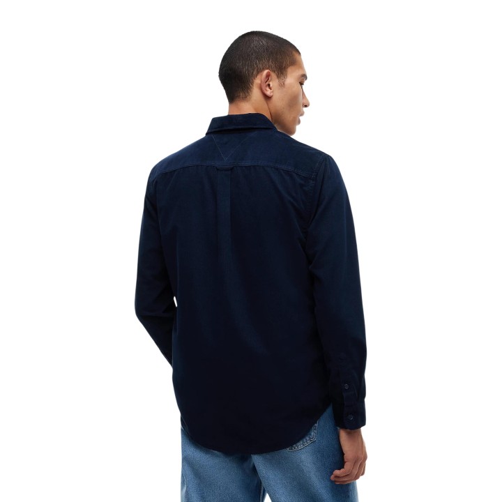 Tommy Hilfiger Jeans camisa de hombre azul oscuro vista posterior