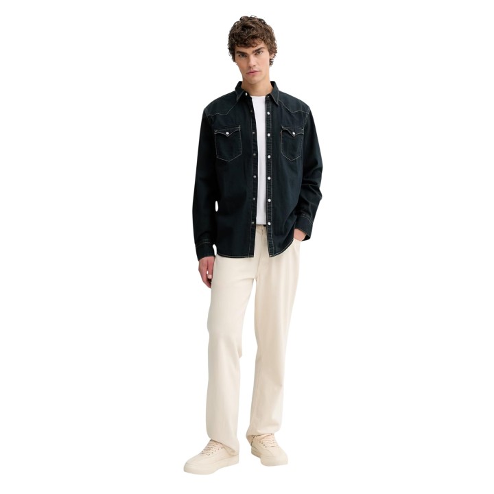 Levi's® camisa negra de hombre 85744-0114 vista frontal completa
