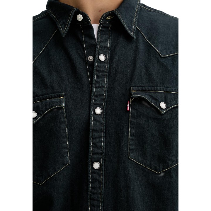 Levi's® camisa negra de hombre 85744-0114 detalle frontal