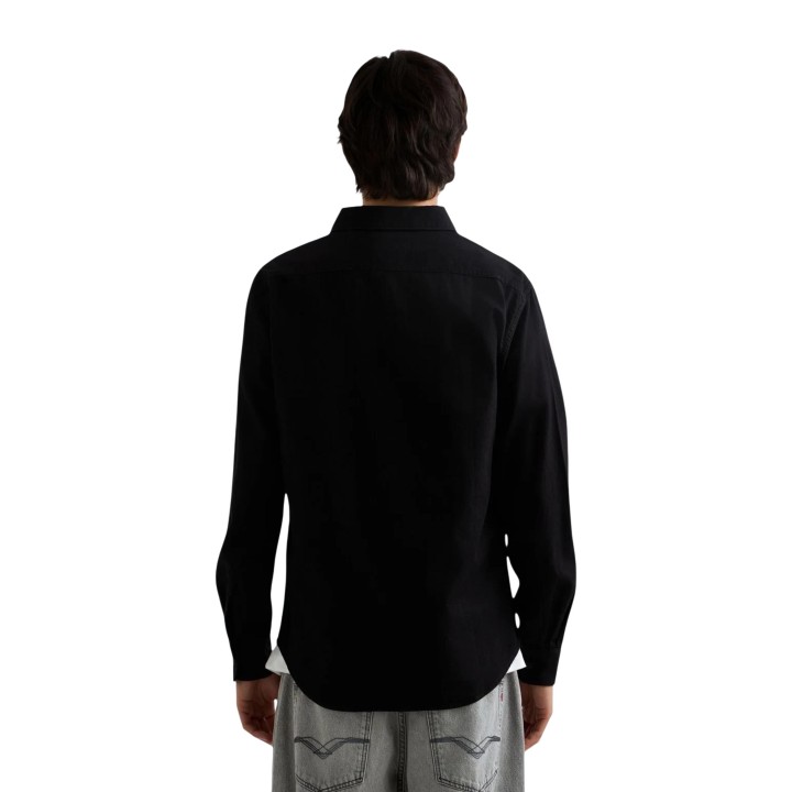 Replay camisa de hombre negra de denim 6.5 oz M4124 vista posterior