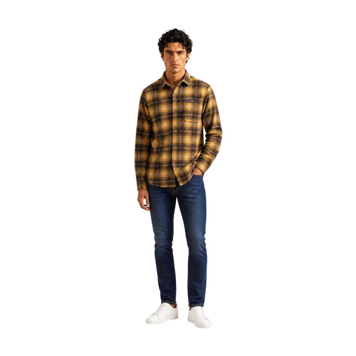 Columbia camisa chaqueta de hombre marrón Hunter Arch 2173651 vista frontal