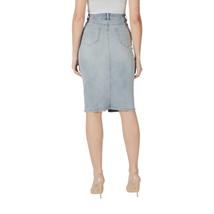 Falda vaquera de mujer Morgan De Toi 241-JAPA en denim vista posterior