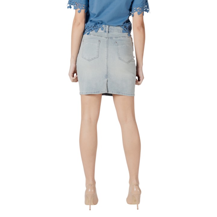 Falda vaquera de mujer Morgan De Toi 241-JULIE en denim vista posterior