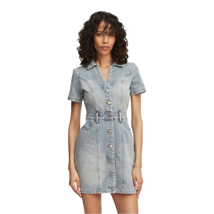 Vestido de mujer Morgan De Toi 241-ROGLA denim vista frontal