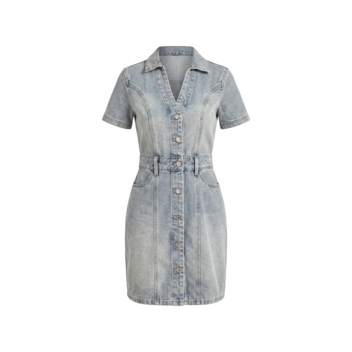 Vestido de mujer Morgan De Toi 241-ROGLA denim vista frontal