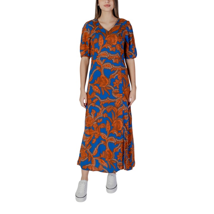 B.YOUNG vestido azul de mujer BYJOSA SLIT 20813211 vista frontal