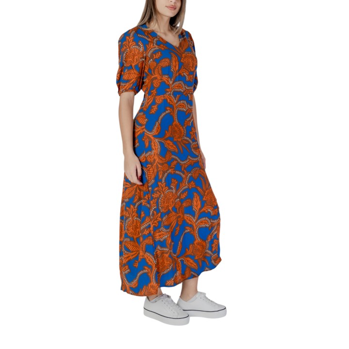 B.YOUNG vestido azul de mujer BYJOSA SLIT 20813211 vista lateral