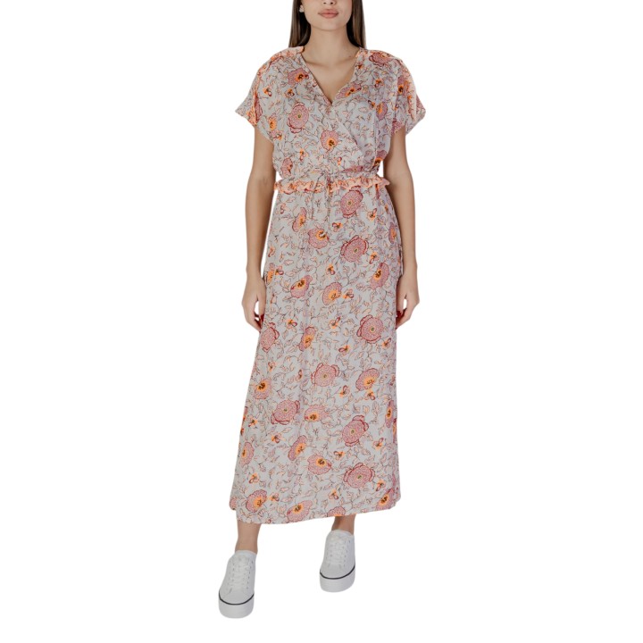 B.YOUNG vestido largo de mujer rosa BYILAMI LONG vista frontal