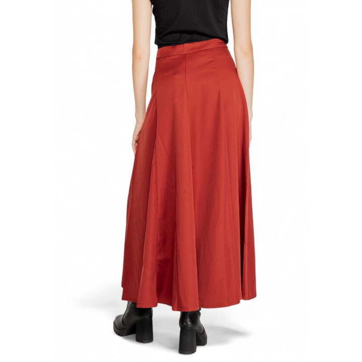 Vero Moda falda de mujer VMTARA 10311428 color ladrillo vista posterior