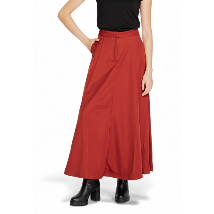 Vero Moda falda de mujer VMTARA 10311428 color ladrillo vista tres cuartos