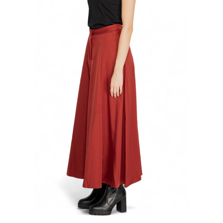 Vero Moda falda de mujer VMTARA 10311428 color ladrillo vista lateral
