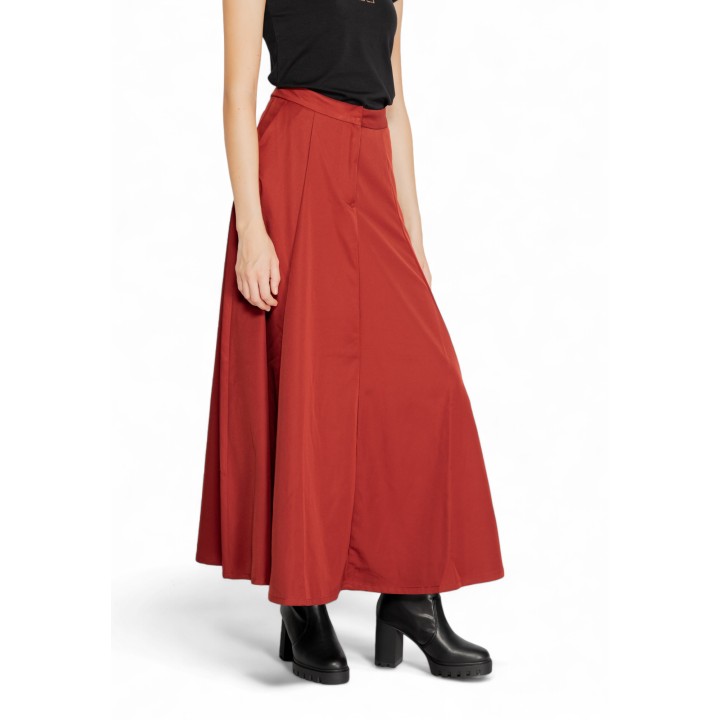 Vero Moda falda de mujer VMTARA 10311428 color ladrillo vista tres cuartos