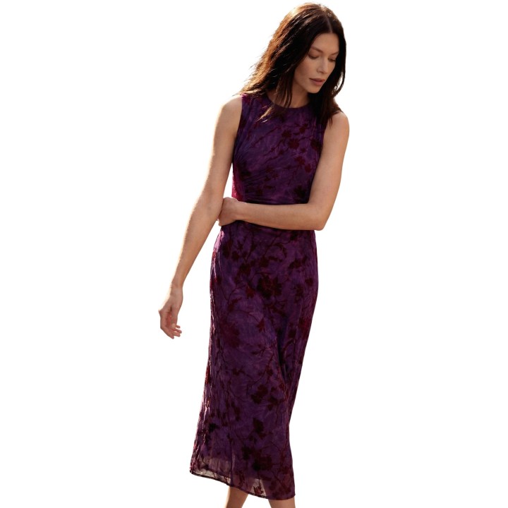 Desigual vestido de mujer violeta Alina 25WWVK33 vista frontal