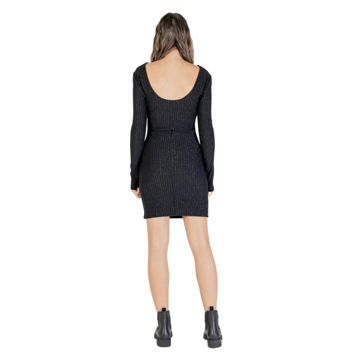 Vestido negro de mujer Jacqueline de Yong Jdymary L/S Lurex vista posterior