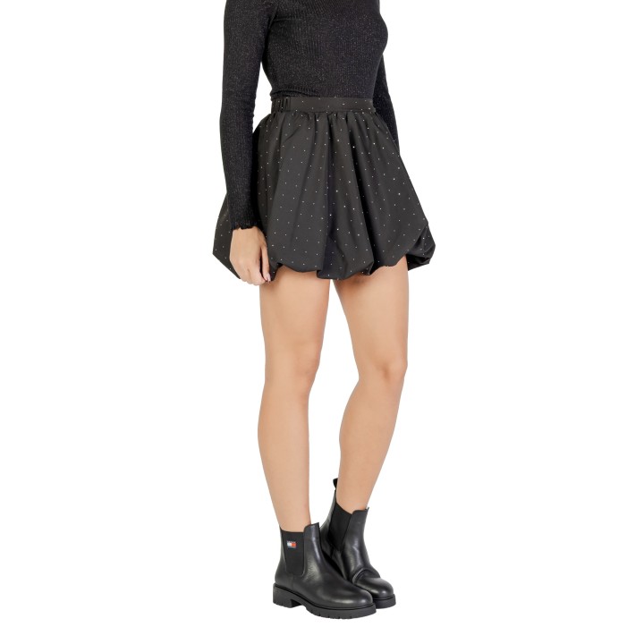 Falda negra de mujer Jacqueline de Yong Jdyskye 15364999 vista de tres cuartos