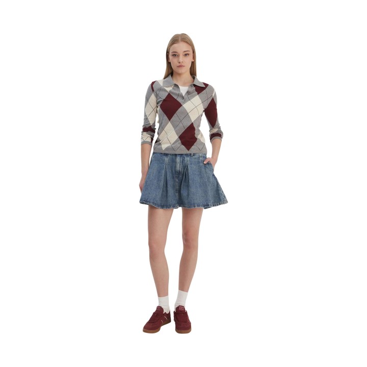 Falda vaquera de mujer Tommy Hilfiger Jeans azul vista frontal
