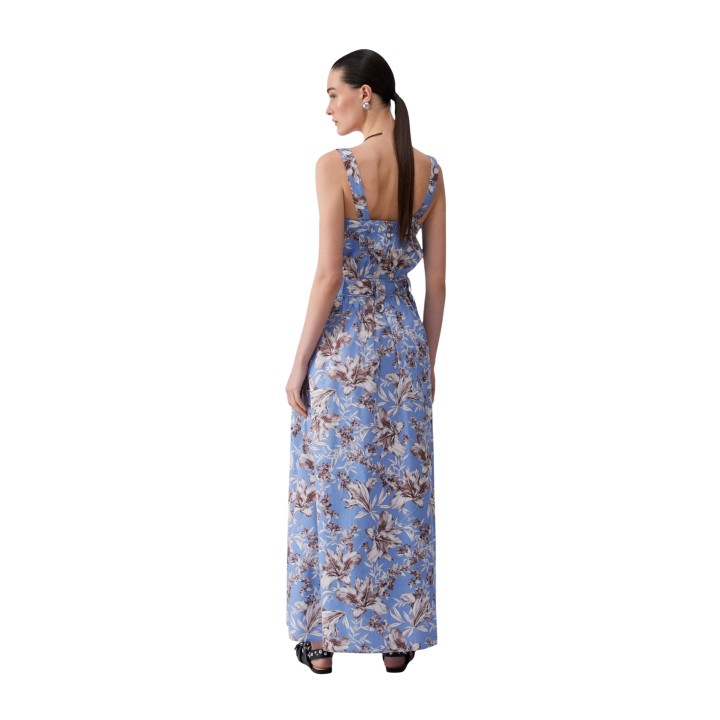 Liu-Jo vestido de mujer azul WA6312 T4853 vista posterior