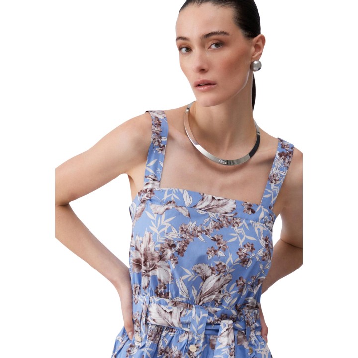 Detalle frontal del vestido azul de mujer Liu-Jo WA6312 T4853