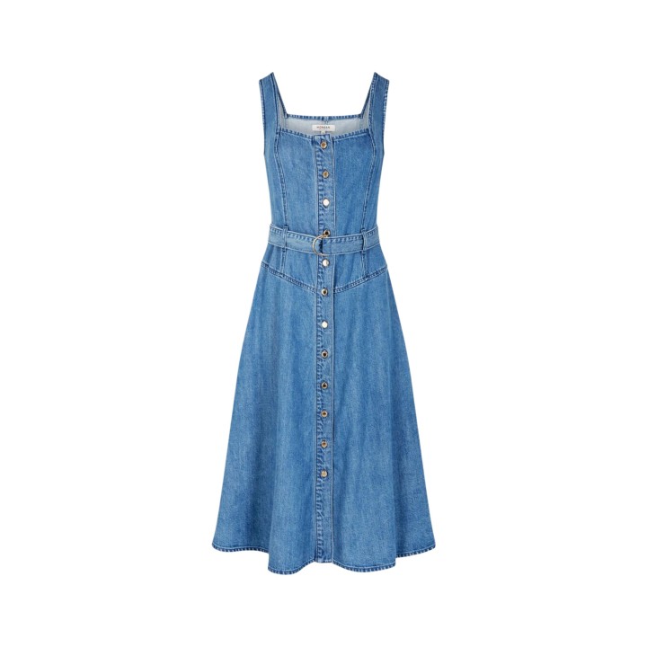 Morgan De Toi vestido de mujer 261-RABLAI vaquero azul claro vista frontal