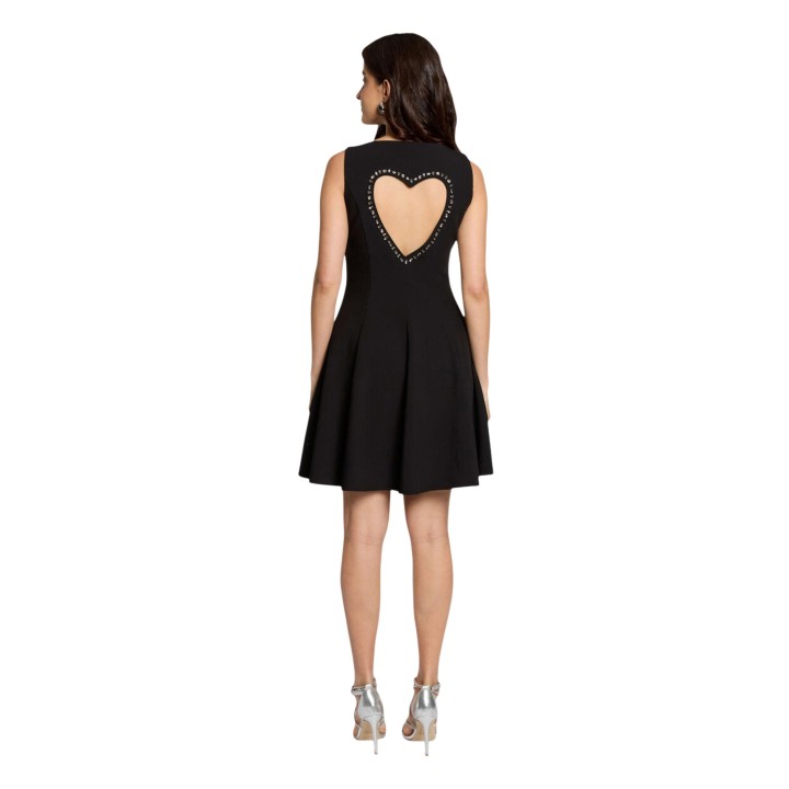 Vestido de mujer negro Morgan De Toi 261-RCOEUR en vista posterior