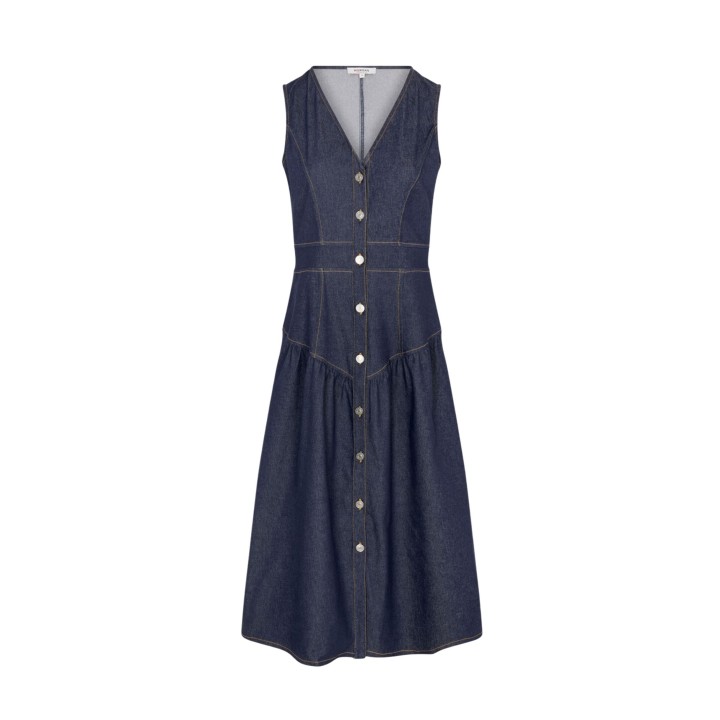 Morgan De Toi vestido de mujer 261-RJAN en denim oscuro vista frontal de la prenda