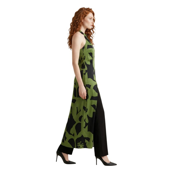 Vestido verde de mujer Replay vista lateral