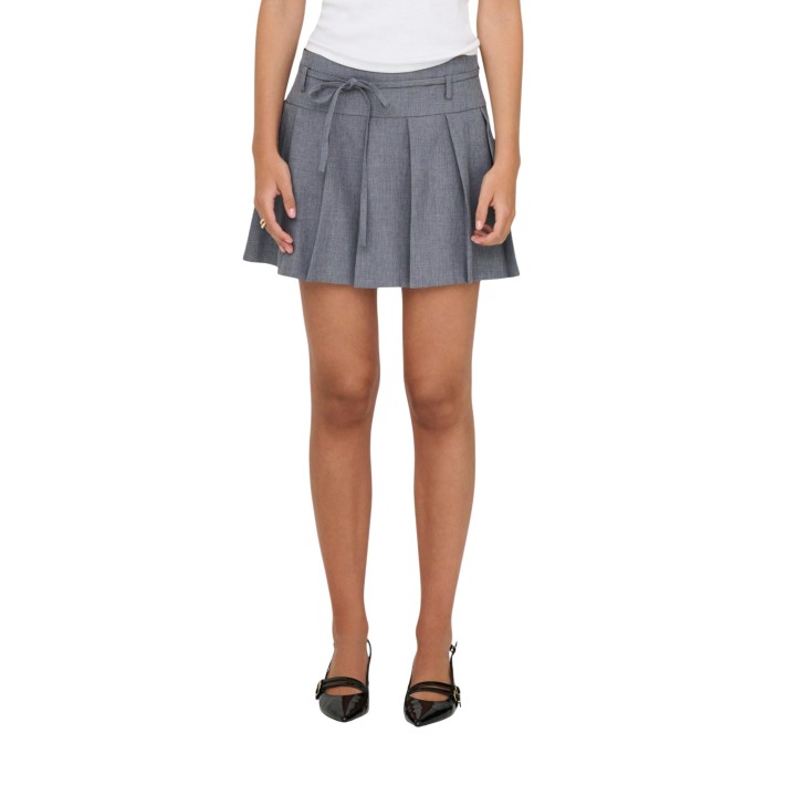 Only falda gris de mujer Onllinda Life Hw Pleat Skirt Cc Tlr 15364053 vista frontal