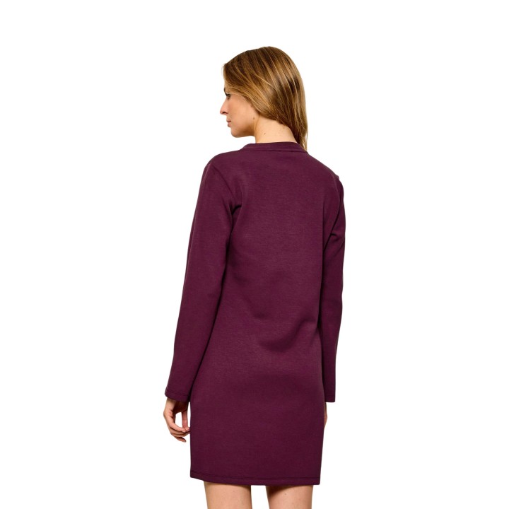 Liu-Jo vestido corto de mujer bordeaux TF6139 J3958 vista posterior