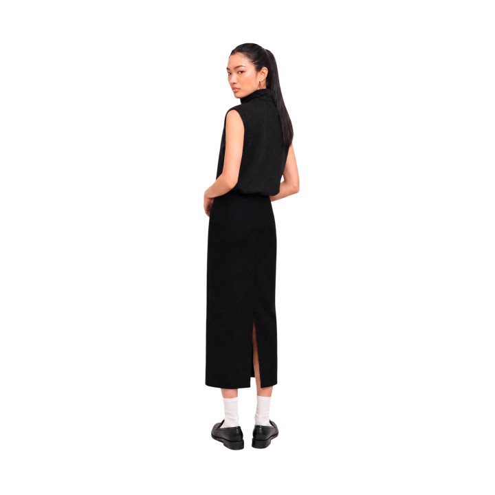 Jacqueline de Yong falda lápiz negra de mujer Hero Life vista posterior en modelo