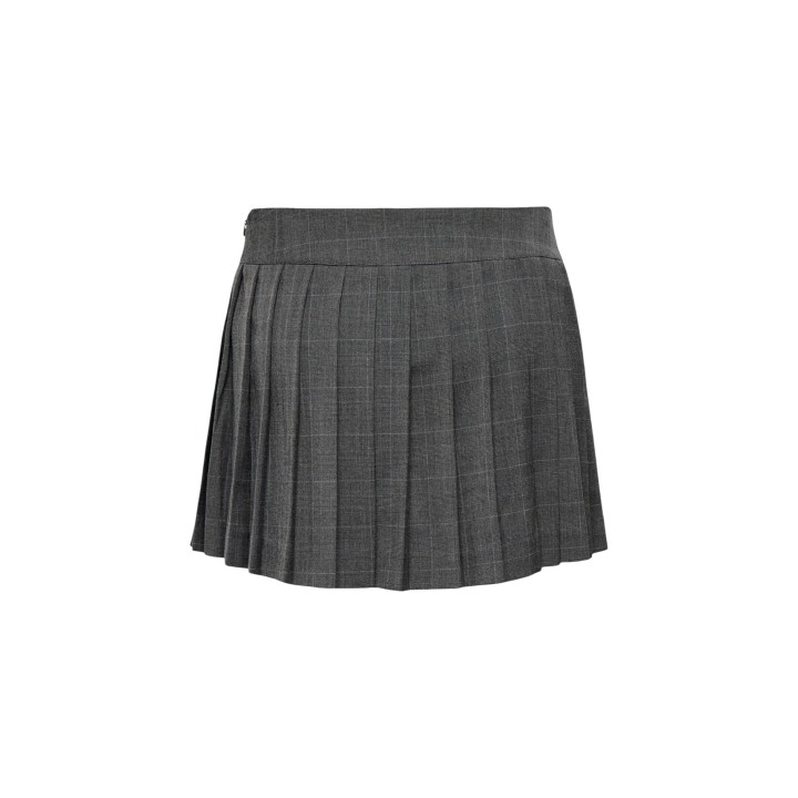 Only falda pantalón de mujer gris de cuadros vista posterior