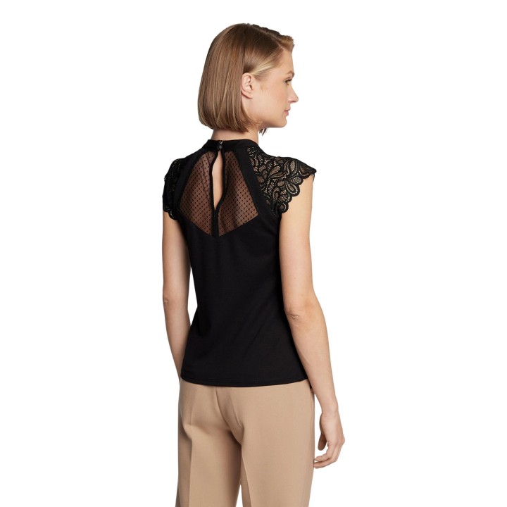 Morgan De Toi blusa de mujer negra 222-DEMANE vista posterior