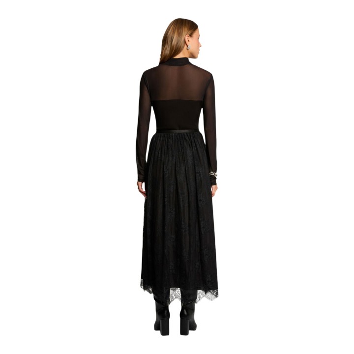 Morgan De Toi 242-TIMARA blusa negra de mujer vista posterior