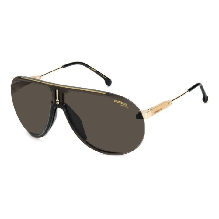 Gafas de sol unisex negras de resina Carrera vista lateral