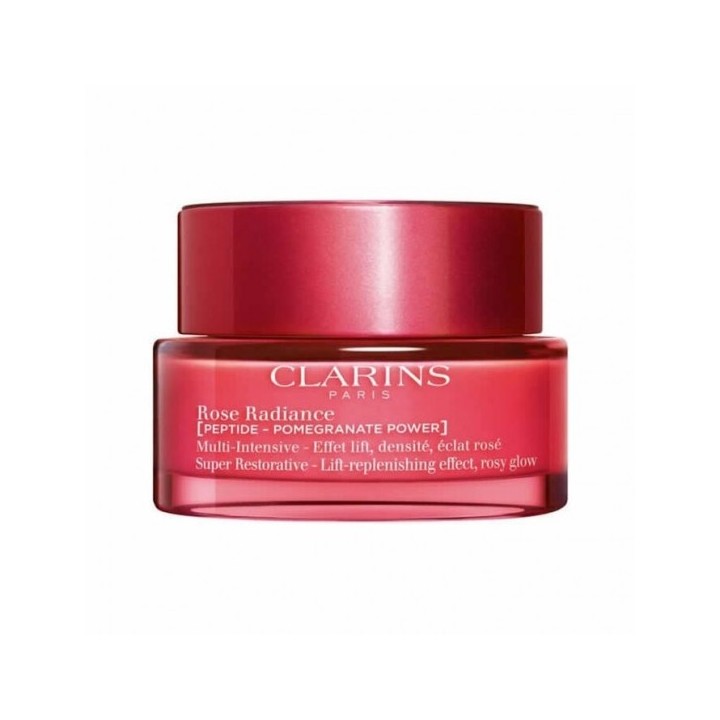 Crema facial anti-edad Clarins rosa 50 ml vista frontal