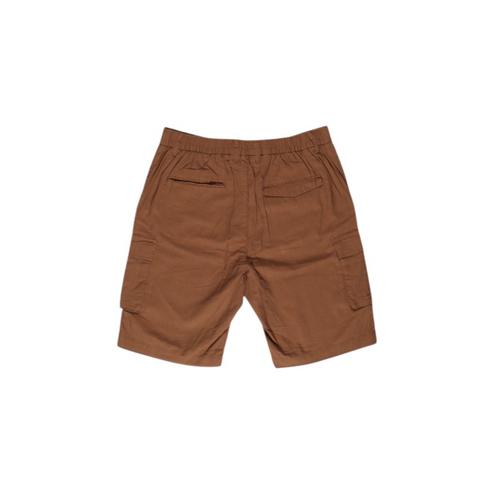 Pantalón corto de hombre Hamaki-Ho PB1632H marrón vista posterior