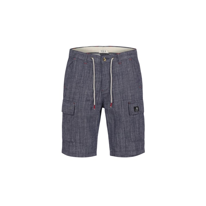 YOS pantalón corto de hombre azul BR010585 detalle frontal