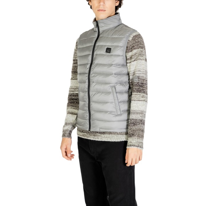 Chaleco gris Gianni Lupo GL298R-F24 para hombre vista de tres cuartos