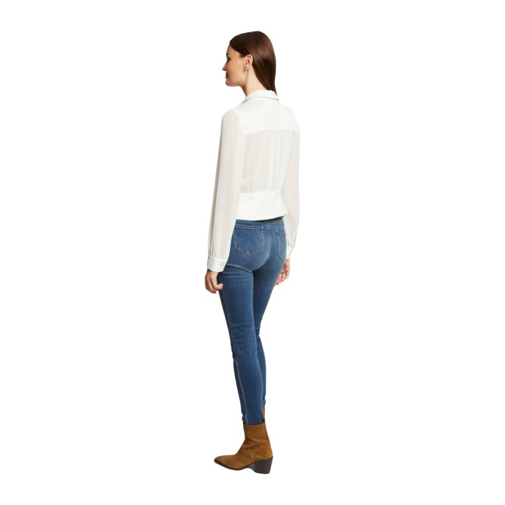 Blusa blanca de mujer Morgan De Toi 232-CLOCLO vista posterior