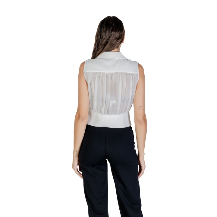 Morgan De Toi blusa de mujer blanca 242-OPLI vista posterior