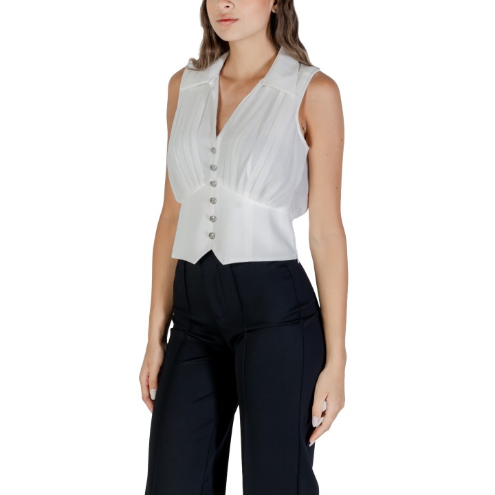 Morgan De Toi blusa de mujer blanca 242-OPLI vista tres cuartos